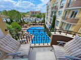 Pool view 1-bedrooom apartment in Messembria Palace, Sunny Beach