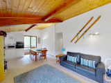 A spacious duplex apartment in a sought after location in the Petit Chatel area of the village.