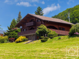 A spacious 5 bedroomed chalet with double garage and over 3000m2 of land.