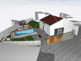 Plot with approved project for a modern detached villa