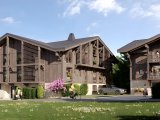 2 bedroom apartment with additional bunk room in chalet-style building